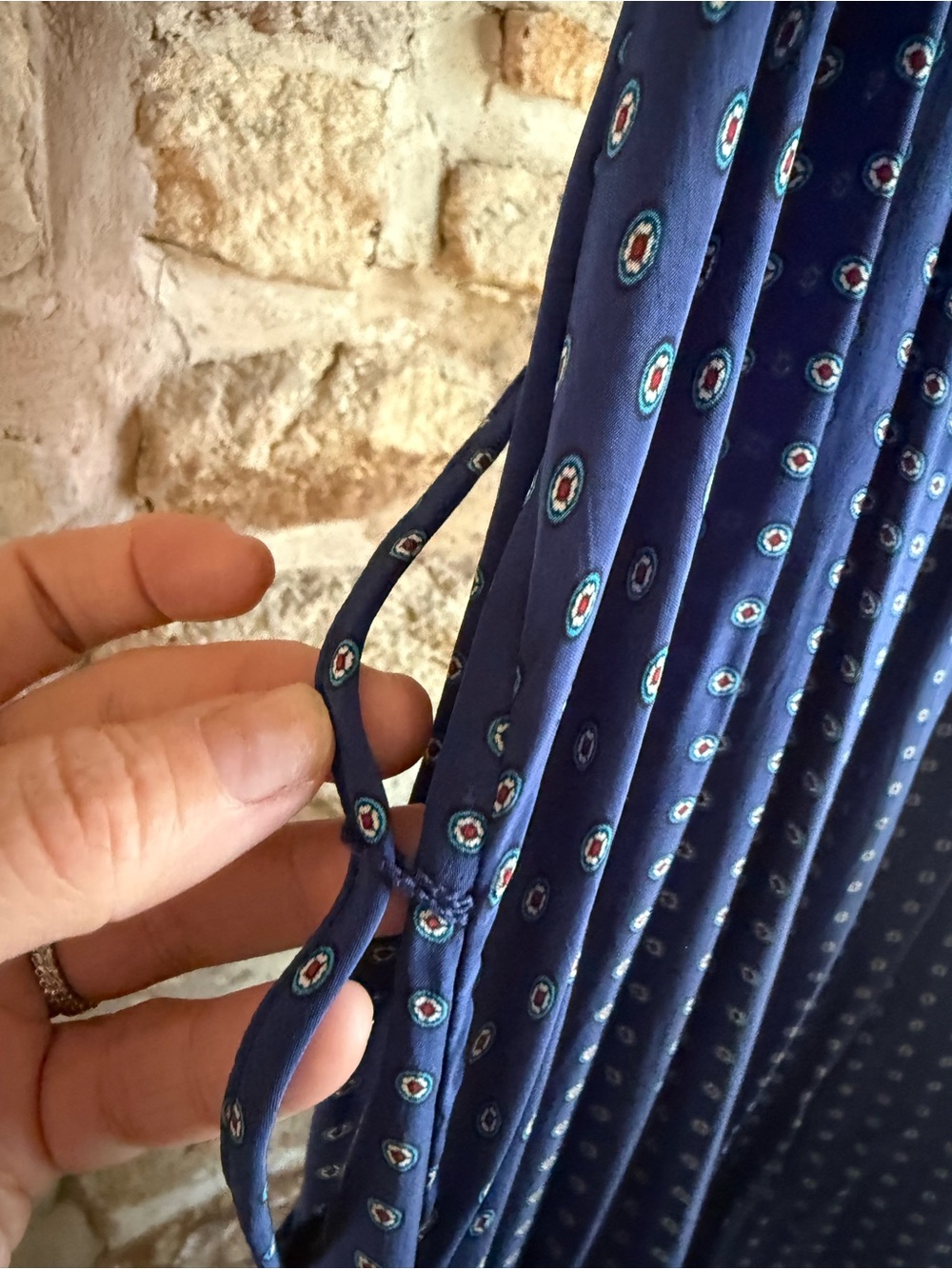 J. Crew Navy Blue Polka Dot Maxi Sundress - Picture 7 of 8